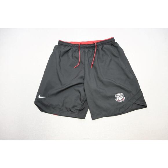 Nike Gym Shorts Dri Fit UGA Georgia Bulldogs W/Pockets 9" INS Mens Size XL - Picture 1 of 8